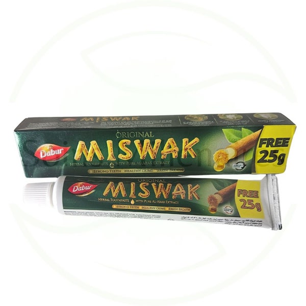 Siwak tandpasta 75g met Miswak zonder fluoride - Origineel DABUR