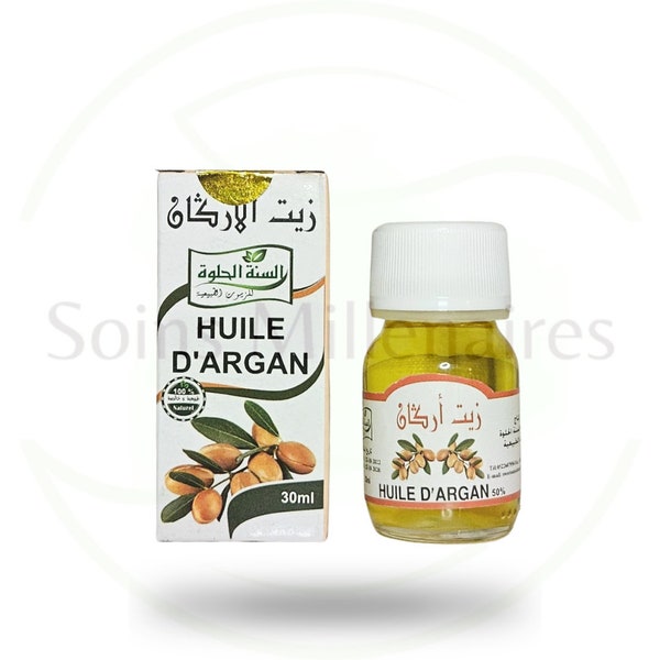 Huile d' argan du Maroc 30ml. 100% pure et naturelle.