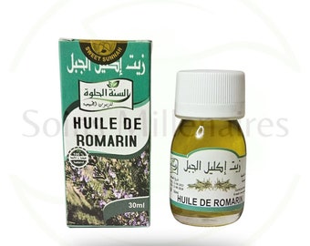 Huile de Romarin (30 ml) 100% pure et naturelle