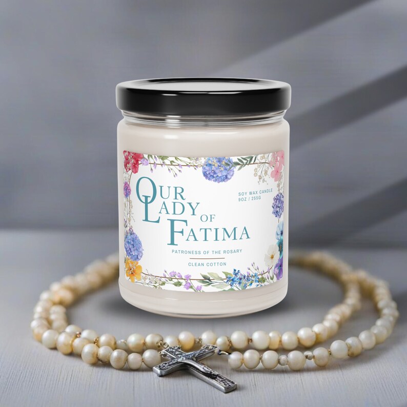 Our Lady of Fatima Prayer Candle, 9oz, Devotional Candles, Blessed ...