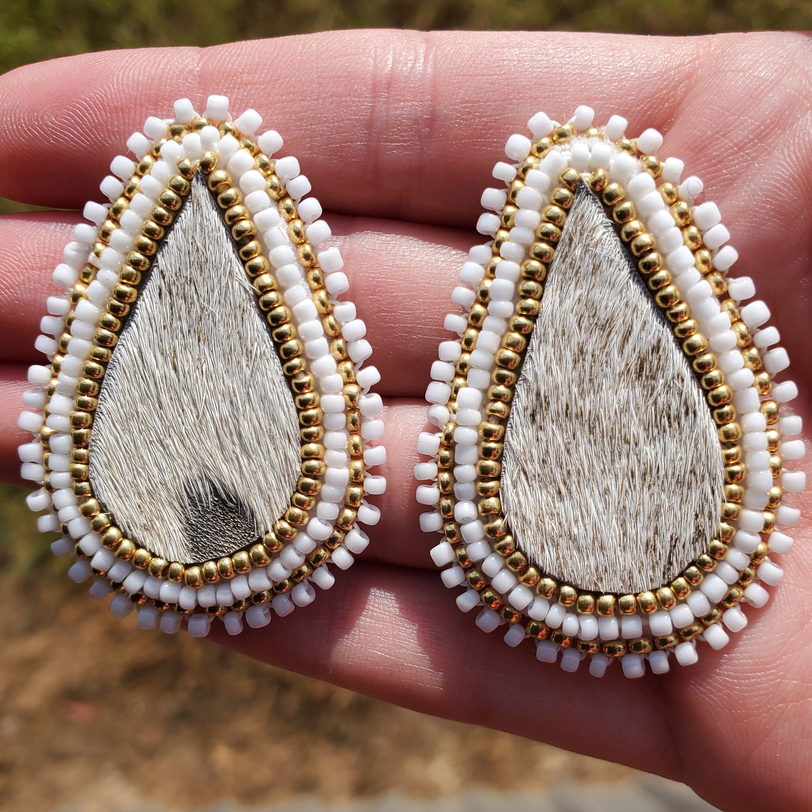 Pow Wow Indigenous Choctaw Artist Hair on Hide Gold Acid Etsy