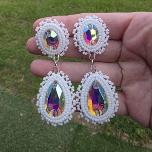 Indigenous Native Choctaw Artist Made Earrings Pow Wow - Handmade - Beadwork