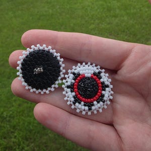 Indigenous Native Choctaw Artist Made Earrings Pow Wow - Handmade - Beadwork