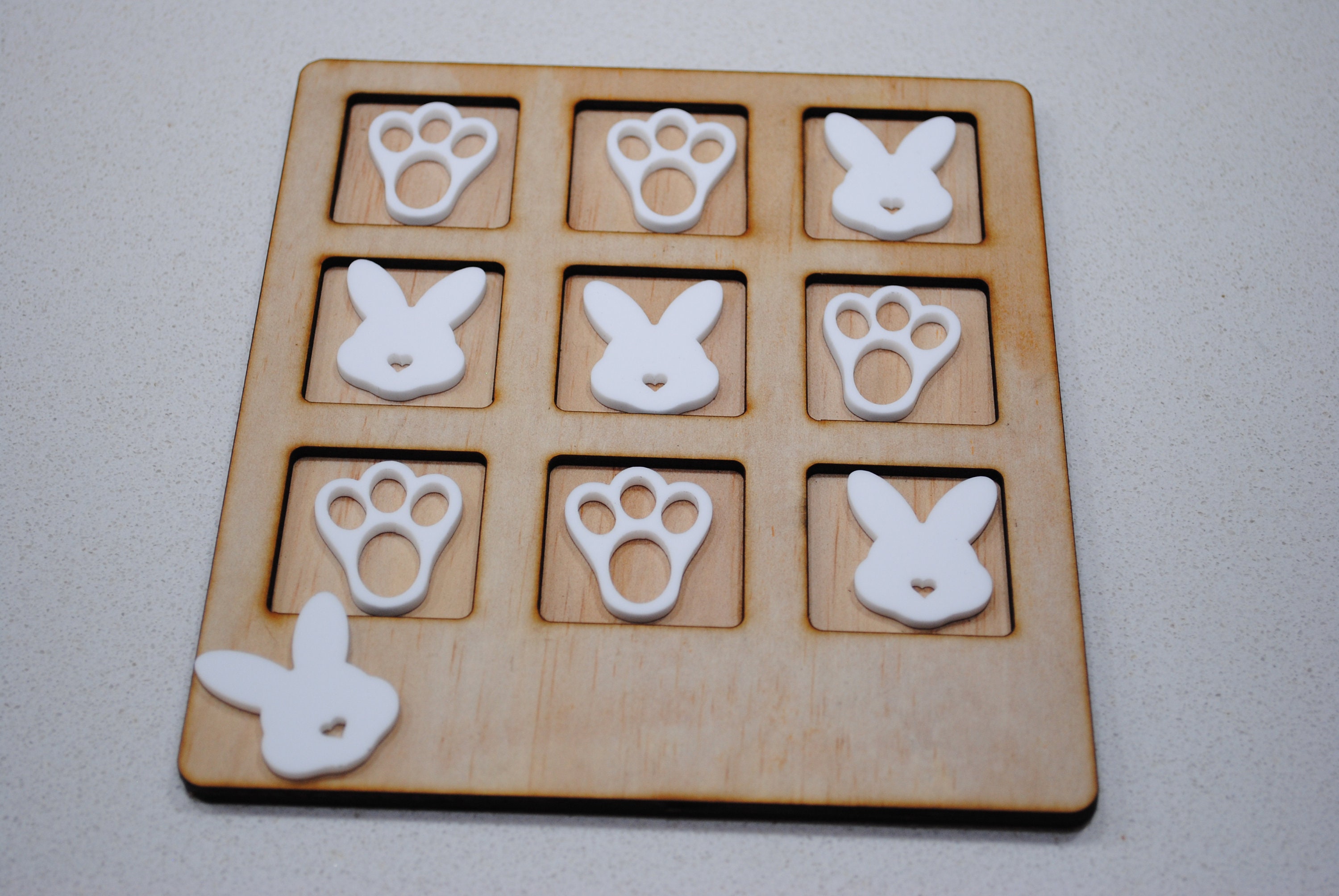 Laser Cut DIGITAL FILE Only - Easter Tic Tac Toe Game File, Laser Cut ...