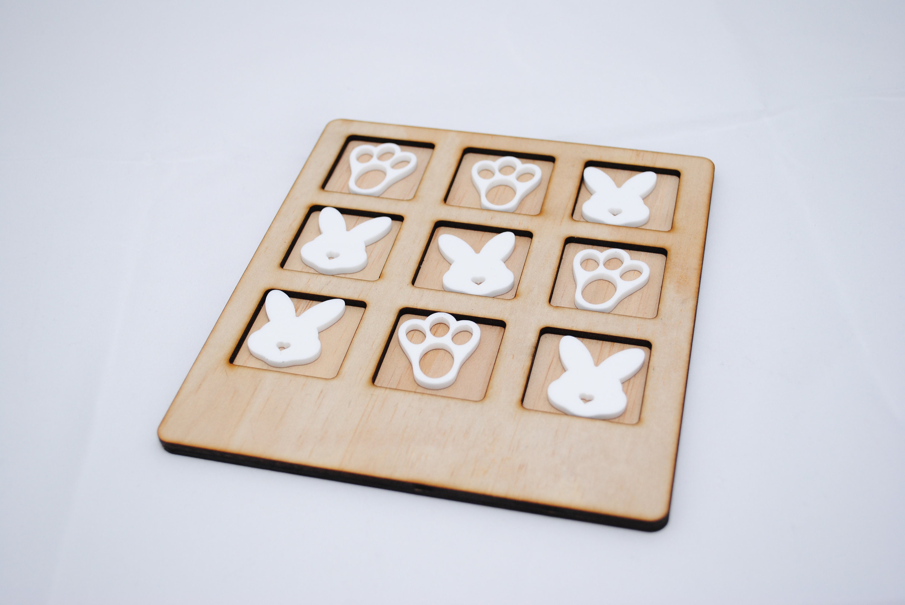 Laser Cut DIGITAL FILE Only - Easter Tic Tac Toe Game File, Laser Cut ...