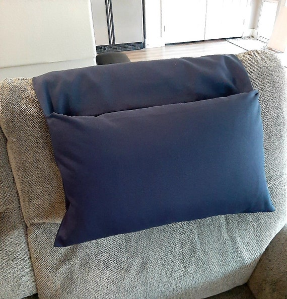 Navy Blue Hanging Recliner Neck Head Pillow, Counterbalanced With