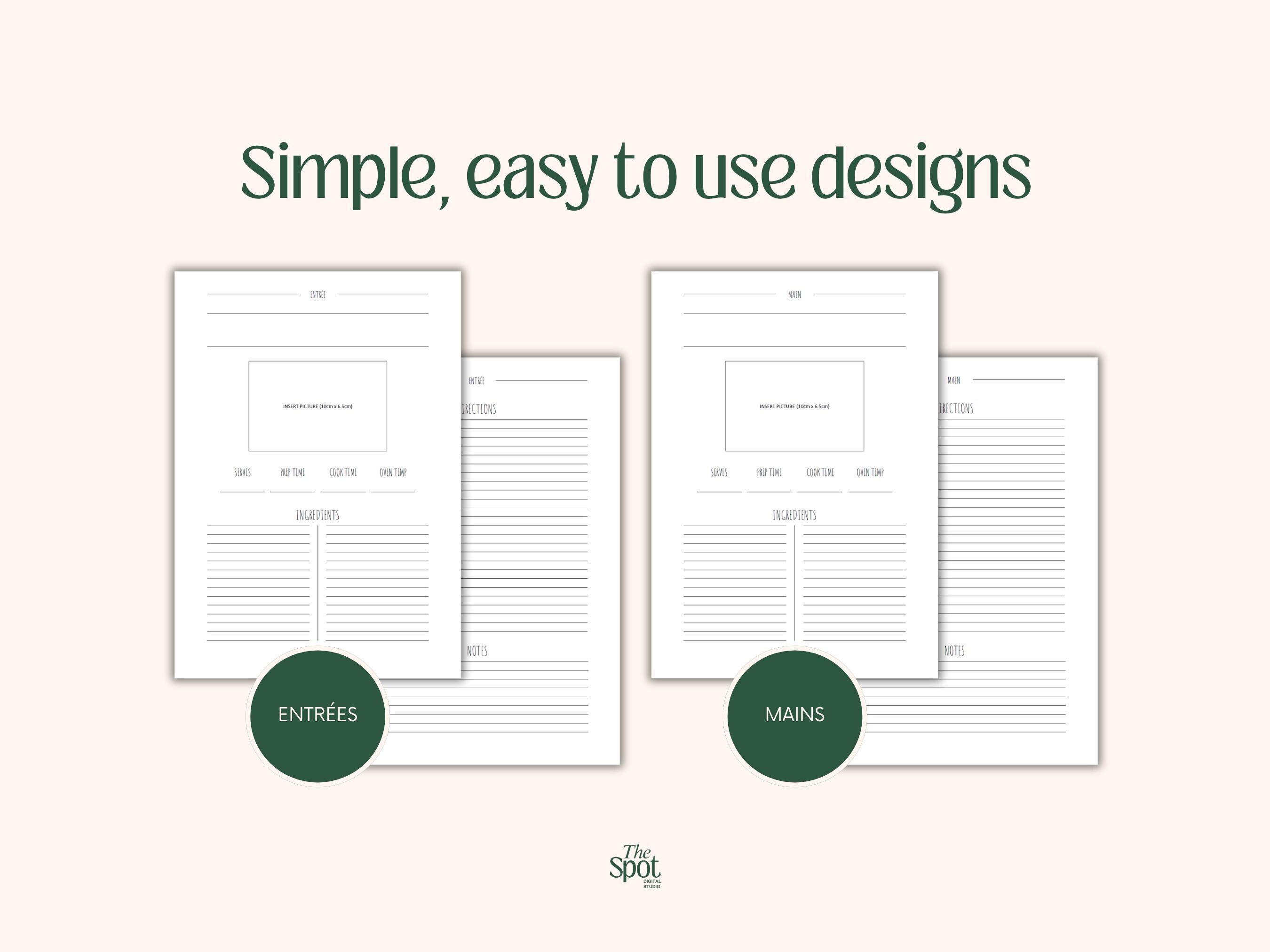 Recipe Template for Cookbook Template for Recipe Template Simple ...