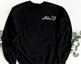 Aloha Love Printed Crew Sweatshirt, Spread Aloha