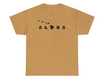 Aloha Hawaii-Inseln T-Shirt, aus ethisch einwandfreier US-Baumwolle