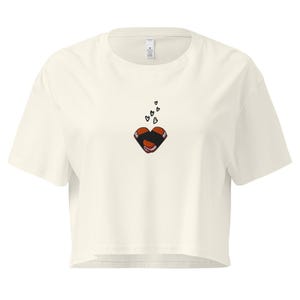 Cropped Spam Musubi Lover Embroidered Crop Top – Hawaiian Tee for Spam Lovers