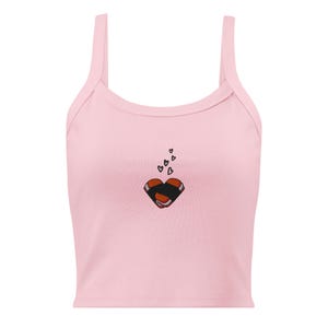 Spam Musubi Lover Embroidered Micro Rib Tank Top