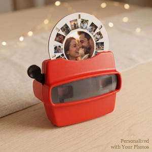 Custom Viewfinder with Photo Reels, Personalized Anniversary Gift for Him or Her, Photo Keepsake, Long Distance Couples Gift, Wedding