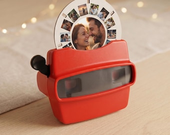 Custom Viewfinder with Photo Reels, Personalized Anniversary Gift for Him or Her, Photo Keepsake, Long Distance Couples Gift, Wedding