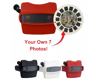 Custom Viewmaster Style Reel with Own Photos - Special Photo Gift for Valentine's, Father's, Mother's Day, Perfect for Weddings