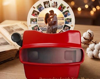 Custom Viewmaster with Photo Reels, Personalized Anniversary Gift for Him or Her, Photo Keepsake, Custom Viewfinder, Mother's Day Gift