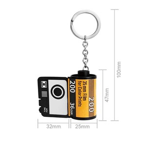 Personalized Photo Keychain With Leather Cover - Camera Key Chain ...
