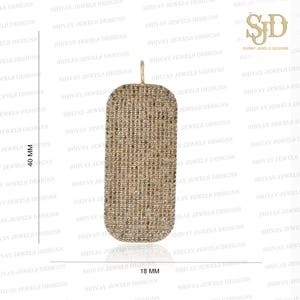 14K Gold Diamond Dog Tag Pendant, Pave Diamond Dog Tag Necklace, Yellow Gold Pendant, Diamond Pendant Valentine Gift, Birthday Gifts For Her