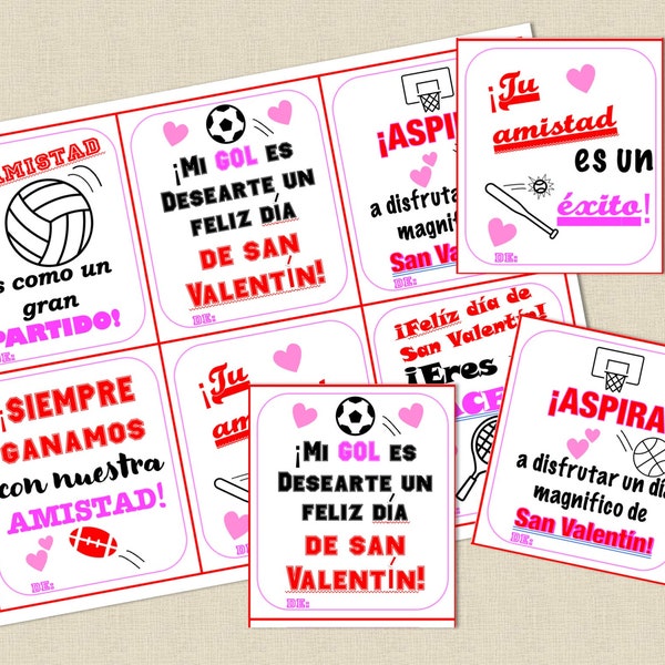 Spanish Valentine Cards - Etsy