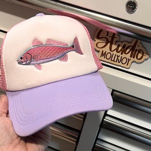 Embroidered Red Drum Trucker Hat