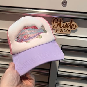 Embroidered Largemouth Bass Trucker Hat