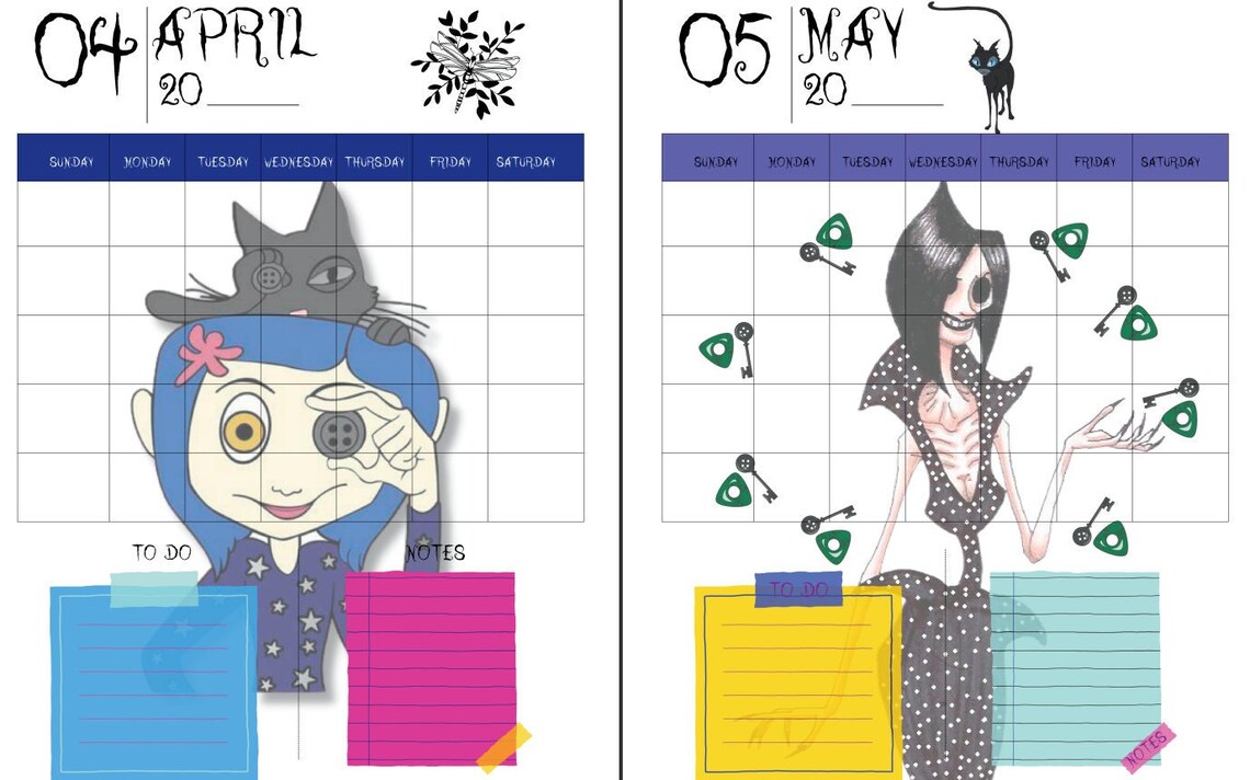 Coraline Printable Planner Etsy