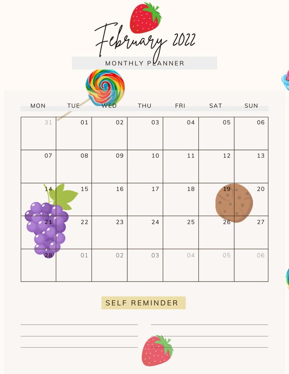 2022 Goodnotes & A4 Size Calendar Planner With Free Gifts Etsy