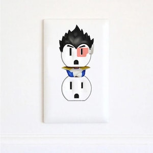 Dragon Ball Z - Aufkleber - Valentinstagsgeschenk für ihn- Weihnachtsgeschenke - Goku - Vegeta - Wandkunst - Super Saiyan - Vegeta Anime Aufkleber