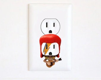 David Bowie Stickers - Stickers - Wall Art - Valentines gift for him- Music - Vintage - Christmas Stockings - Guitar - Ornament