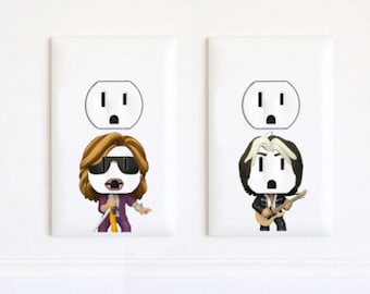 Aerosmith - Stickers - Valentines gift for him- Christmas Gifts - Steven Tyler - Joe Perry - Aerosmith Stickers - Wall Art