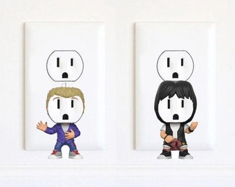 Bill and Ted - Stickers - Bill and Ted Stickers - Christmas - Valentines gift for him - Keanu Reeves - Bill and Teds Excellent Adventure