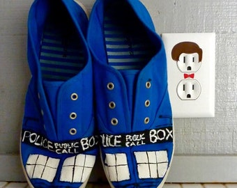 Doctor Who - Dr Who Gifts - Dr Who Charms - Stickers - Valentines gift for him- Tardis - Wall Art - Electric Outlet