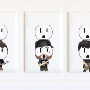 Blink 182 - Blink 182 Sticker - Wandbilder - Aufkleber - Travis Barker - Mark Hoppus - Tom Delonge
