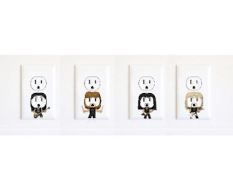 Metallica - Valentines gift for him- Heavy Metal - James Hetfield - Lars Ulrich - Kirk Hammett - Robert Trujillo - Wall Art Sticker