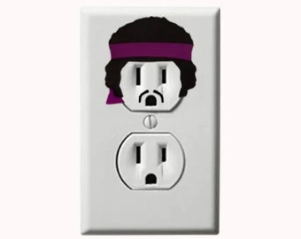 Jimi Hendirx - Music - Stickers - Wall Art - Electric Outlet Wall Art Sticker