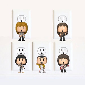 Freddy Mercury - Queen - Aufkleber - Boho Rhapsody - Musik - Kunst - Aufkleber - Steckdose Wandkunst Aufkleber