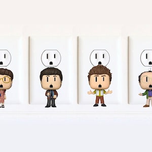 Seinfeld - Jerry Seinfeld - Stickers - Kramer - George Costanza - Seinfeld TV Show - Stopcontact Wall Art Sticker