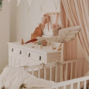 Swan nursery decor wall hanging cot mobile baby baby shower childrens bedroom imaginary swan decor nursery decor gift image 3