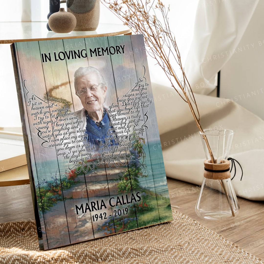 In Loving Memory Custom/personalized Memorial Canvas CA42 Etsy