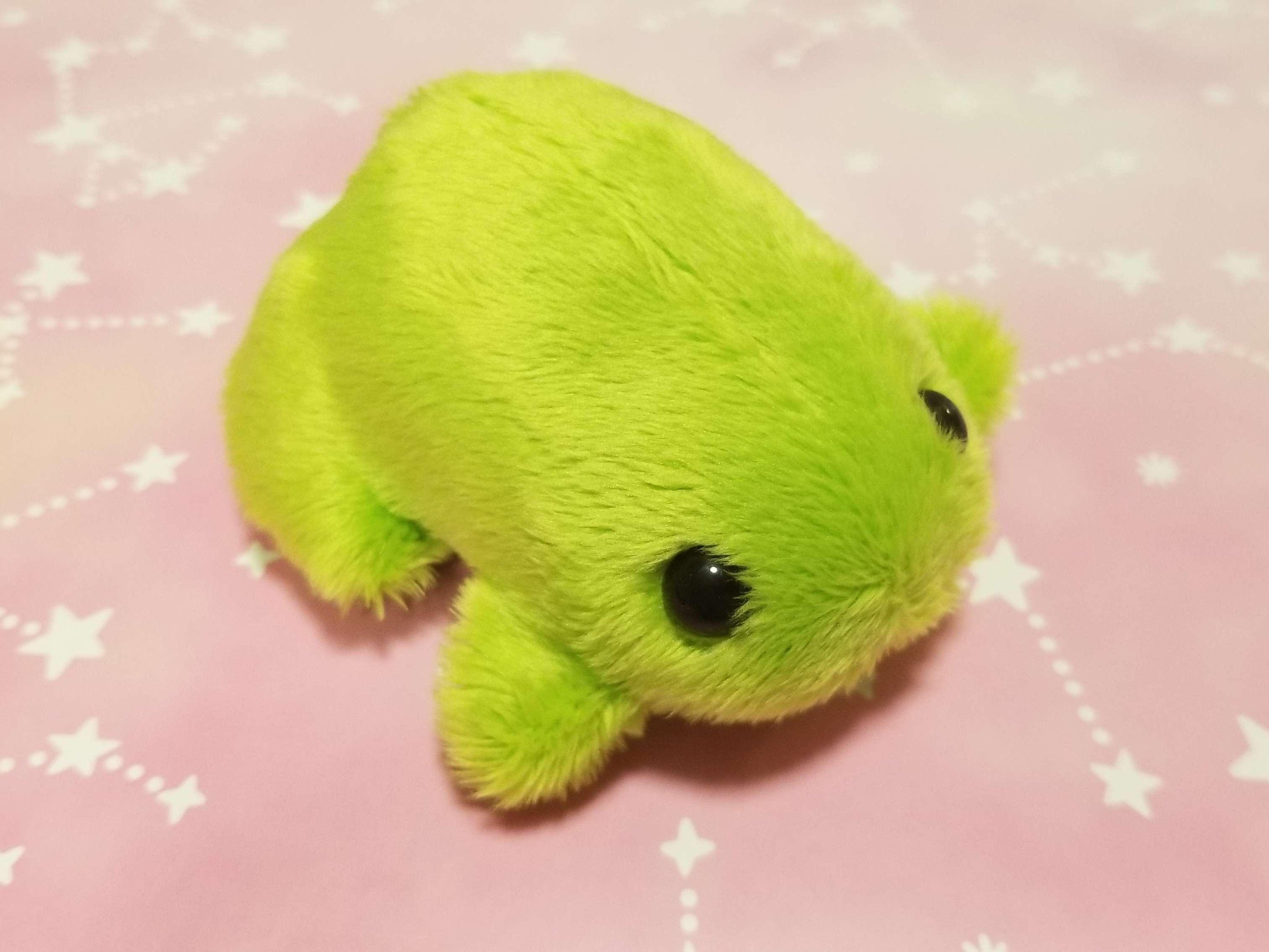 Lime Green Frog Plushie 