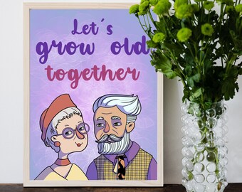 Valentine’s Day Card 'Let’s Grow Old Together'