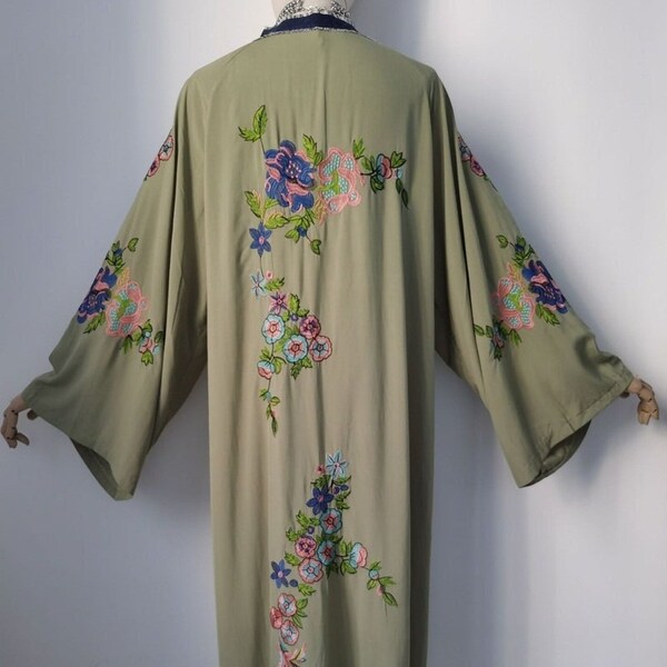 Embroidered Kimono - Etsy