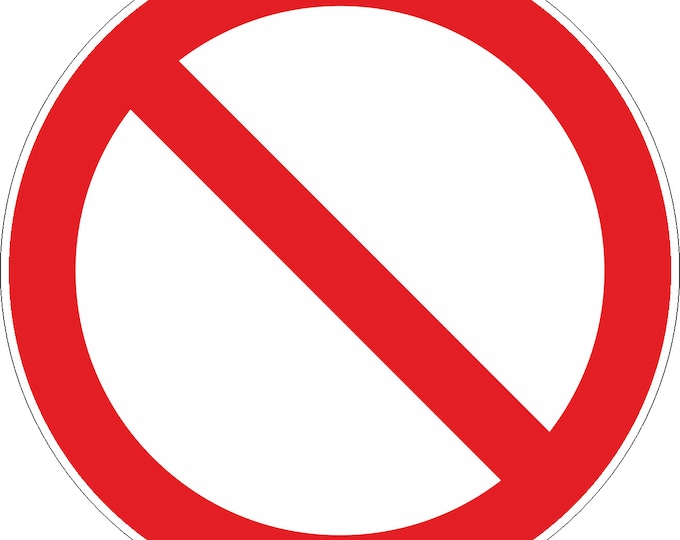 Translucent Prohibition Sign Prohibition Sign PNG Transparent - Etsy Australia