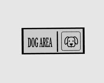 3D-Designschild für Hund