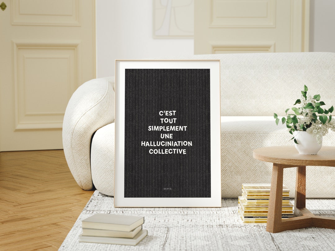 Poster COLLECTIVE HALLUCINATION - Etsy
