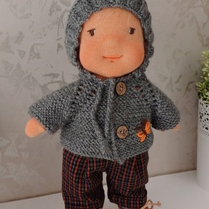 Boy Waldorf Doll, Wool Stuffed Doll, Organic Doll ,Gift For Brother zdjęcie 3