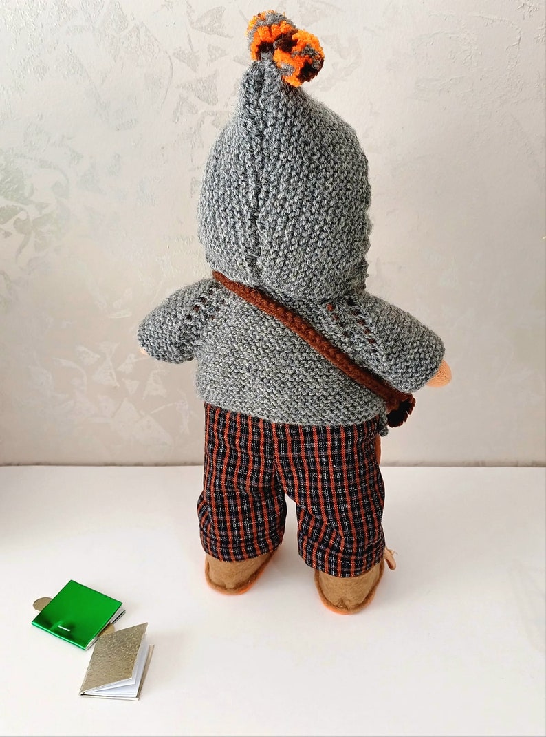 Boy Waldorf Doll, Wool Stuffed Doll, Organic Doll ,Gift For Brother zdjęcie 5