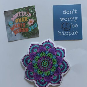 Hippie | Hippiestickers | Leuke stickers | Mandala | Stickerbundel