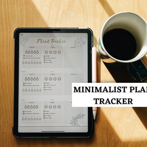 BUNDLE 3 pack: Minimalist Plant Trackers Digital Printable Download iPad Planner for GoodNotes, Notability, etc. image 4