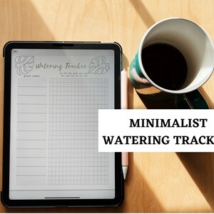 BUNDLE 3 pack: Minimalist Plant Trackers Digital Printable Download iPad Planner for GoodNotes, Notability, etc. image 6