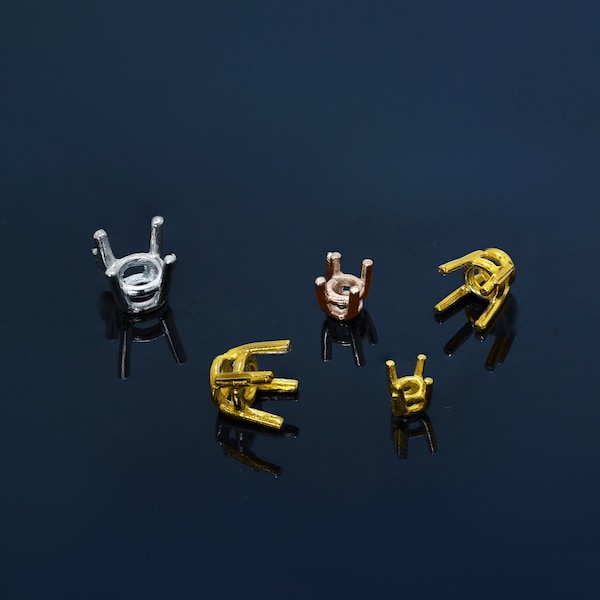 4-Prong Standard  Settings, 14K Gold Settings,